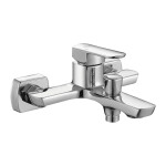 Laveo - Calla - nástěnná vanová baterie bez příslušenství, chrom BAC_010D