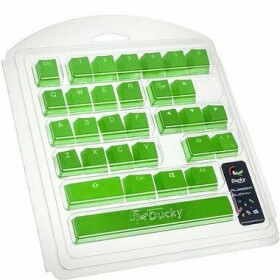 Ducky Rubber Keycap Set, 31 kláves, Double-Shot Backlight - zelená DKSA31-USRDGNNO1