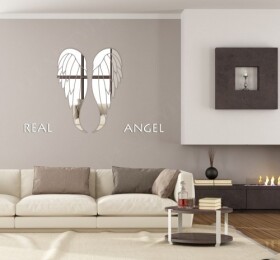 DumDekorace Akrylové zrcadla na stěnu v motivu křídel