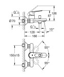 GROHE - BauLoop Vanová baterie, chrom 23603000