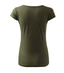 Pure tričko dámské military S