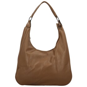 Stylová dámská koženková kabelka na rameno Petrit, khaki