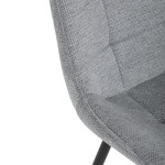 Jídelní židle, šedá, látka, HC-T1130 GREY2