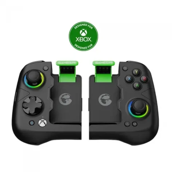 Gamesir X4a černo-zelená / Herní ovladač s držákem na telefon / USB-C / BT / Android (GSX4A002)