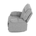 Relaxační křeslo, šedá látka, TV-4088 SIL2