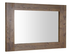 SAPHO - BRAND zrcadlo v dřevěném rámu 100x80cm, mořený smrk BA056S