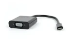 Gembird adaptér USB Typ-C (M) na VGA (F) / černá (AB-CM-VGAF-01)