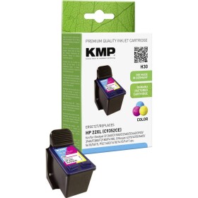 KMP Ink náhradní HP 22, C9352AE kompatibilní azurová, purppurová, žlutá H30 1901,4220 - HP C9352AE - renovované