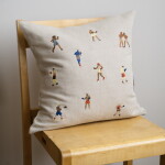 Fine Little Day Vyšívaný povlak na polštář Boxers 48 × 48 cm, multi barva