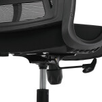 Kancelářská židle, houpací mechanismus, černá síťovina, KA-S3015 BK