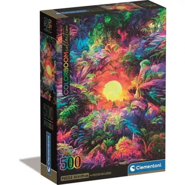 Clementoni PUZZLE ColorBoom: Východ slunce v džungli