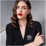 Exkluzivní brož Swarovski Elements Gregoria, Modrá