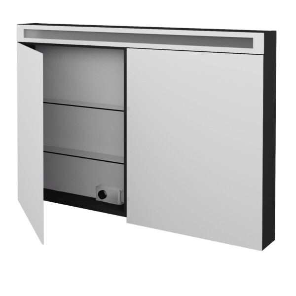 Dřevojas - Dvoudveřová galerka AIR GA2OE 120 - N03 Graphite 239800