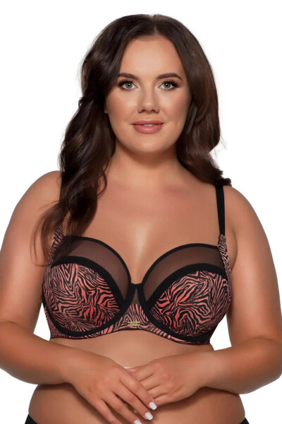 Dámská podprsenka TIGER SSS 1130/3 Terakota s černou - AVA terracotta 70H
