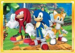 Clementoni Puzzle Sonic 4v1 - Clementoni