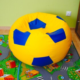 FRONTI Sedací vak - míč 70 cm - žlutá + modrá