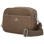 Trendy malá dámská koženková crossbody Kirikay, tmavě hnědá