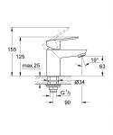 GROHE - BauLoop Umyvadlový ventil, chrom 32857000
