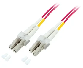 EFB LC-LC OM4 fialová / Optický patch kabel / Duplex / 50/125 µm / LSZH / 5 m (O0319.5)