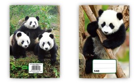 Sešit (540) A5 nelinkovaný, 40l Panda/Tygr