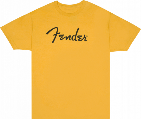 Fender Spaghetti Logo T-Shirt, Butterscotch, S