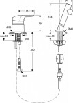 Ideal Standard Umyvadlová kadeřnická baterie, chrom A5727AA