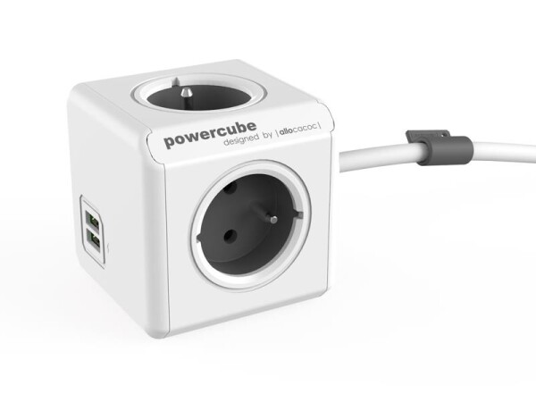 POWERCUBE Extended USB Grey 3m - rozbaleno - prasklý a polepený obal