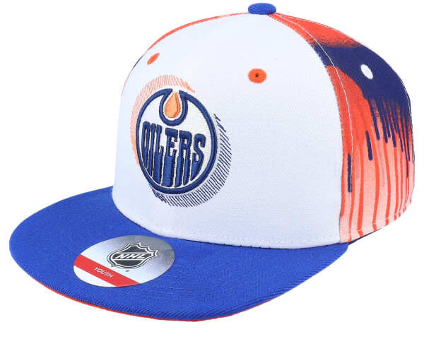 Outerstuff Dětská kšiltovka Edmonton Oilers NHL Paint Splatter Fashion Snapback