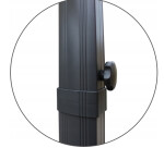 Velký zahradní slunečník v béžové barvě 3 x 4 m