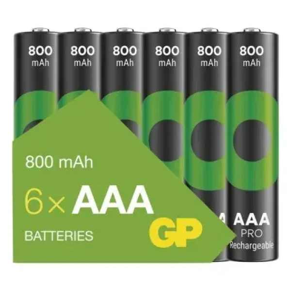 GP Nabíjecí baterie ReCyko Pro AAA (HR03) 800mAh 6ks (1032126080)