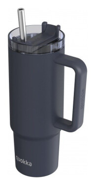 Nerezový termohrnek s brčkem Stream Black 950ml