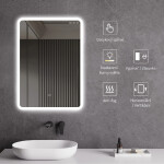 CERANO - Koupelnové LED zrcadlo Silvano - 60x80 CER-429265