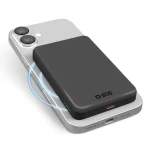 SBS PowerBank Qi2 Mag 5000 mAh černá / Powerbanka / Qi2 / USB-C PD 20W