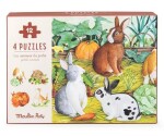 Puzzle se zvířátky mini 4ks Le Jardin du Moulin
