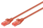 Digitus Cat6 červený 3 m / Patch kabel / U/UTP / LSZH / 10 Gbit/s / AWG 26 (DK-1617-030/R)