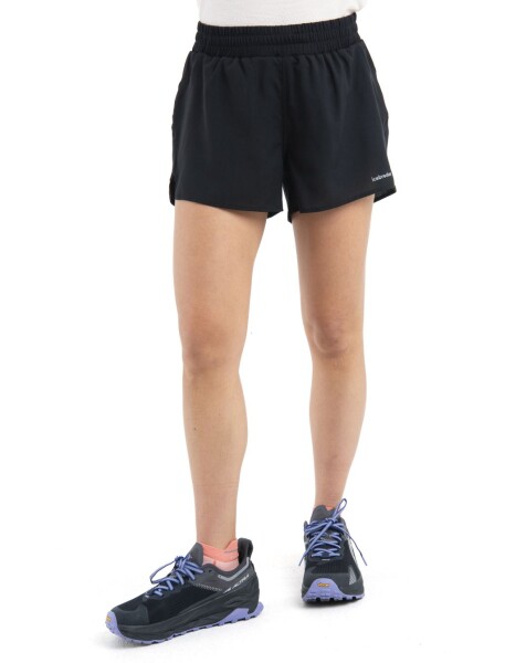 Dámské merino kraťasy ICEBREAKER Wmns 125 ZoneKnit Speed 3" Shorts, Black velikost: XL