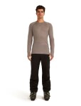 ICEBREAKER Mens Mer 200 ZoneKnit LS Crewe, Porcini (vzorek) velikost: M