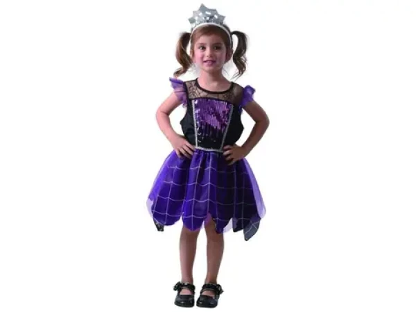 MaDe 09639 - Šaty na karneval - pavoučí královna, 80 - 92 cm