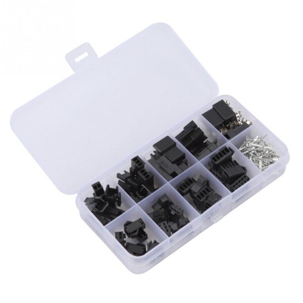 Sada SM konektorů samice + samec 2, 3, 4, 5Pin 2,54 mm