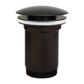 OMNIRES - Zátka klik-klak pro umyvadlo s přepadem i bez přepadu grafit /GR/ A706GR