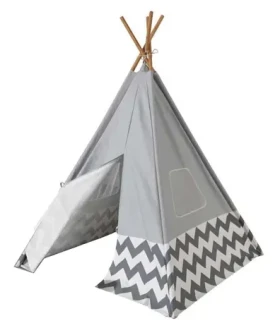 KidKraft Dětský stan TEEPEE šedá