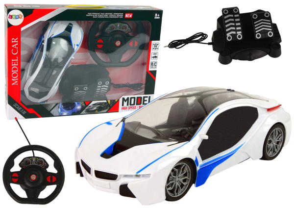 Mamido Závodní auto na dálkové ovládání R/C s pedálem pro plyn a brzdu
