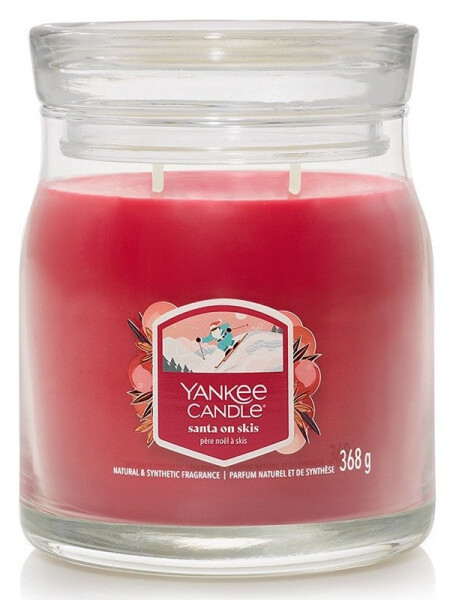Yankee Candle Signature svíčka: Santa On Skis 368g (2 knoty)