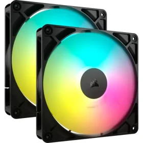 Corsair RS140 ARGB 2ks černá / 140mm / Magnetic Dome Bearing / 330-1700 RPM / 95.5 CFM / 4-Pin (CO-9050183-WW)