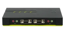 LevelOne KVM-0421 / KVM přepínač / 4 porty / USB / VGA / audio (KVM-0421)