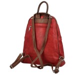 Trendy dámský koženkový kabelko-batůžek Eligio, červený