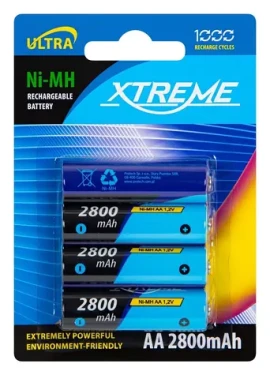 XTREME AA 2800mAh 4 ks / Nabíjecí baterie / Ni-MH / 1,2 V (82-601#)