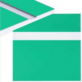 Gravírovací laminát 600 x 300 x 1,3 mm - Zelený, bílý