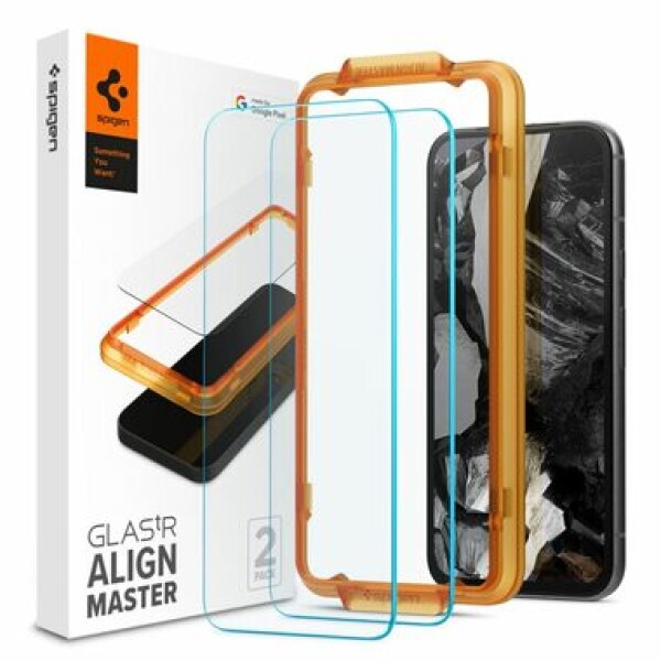 Spigen Glass tR AlignMaster ochranné sklo pro Google Pixel 8a 2ks (AGL07464)