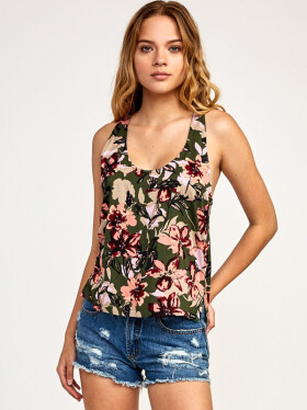 RVCA WIRED forest dámská tílko - XS